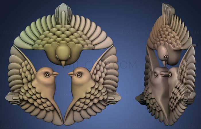 3D model Birds TRIANGLE (STL)